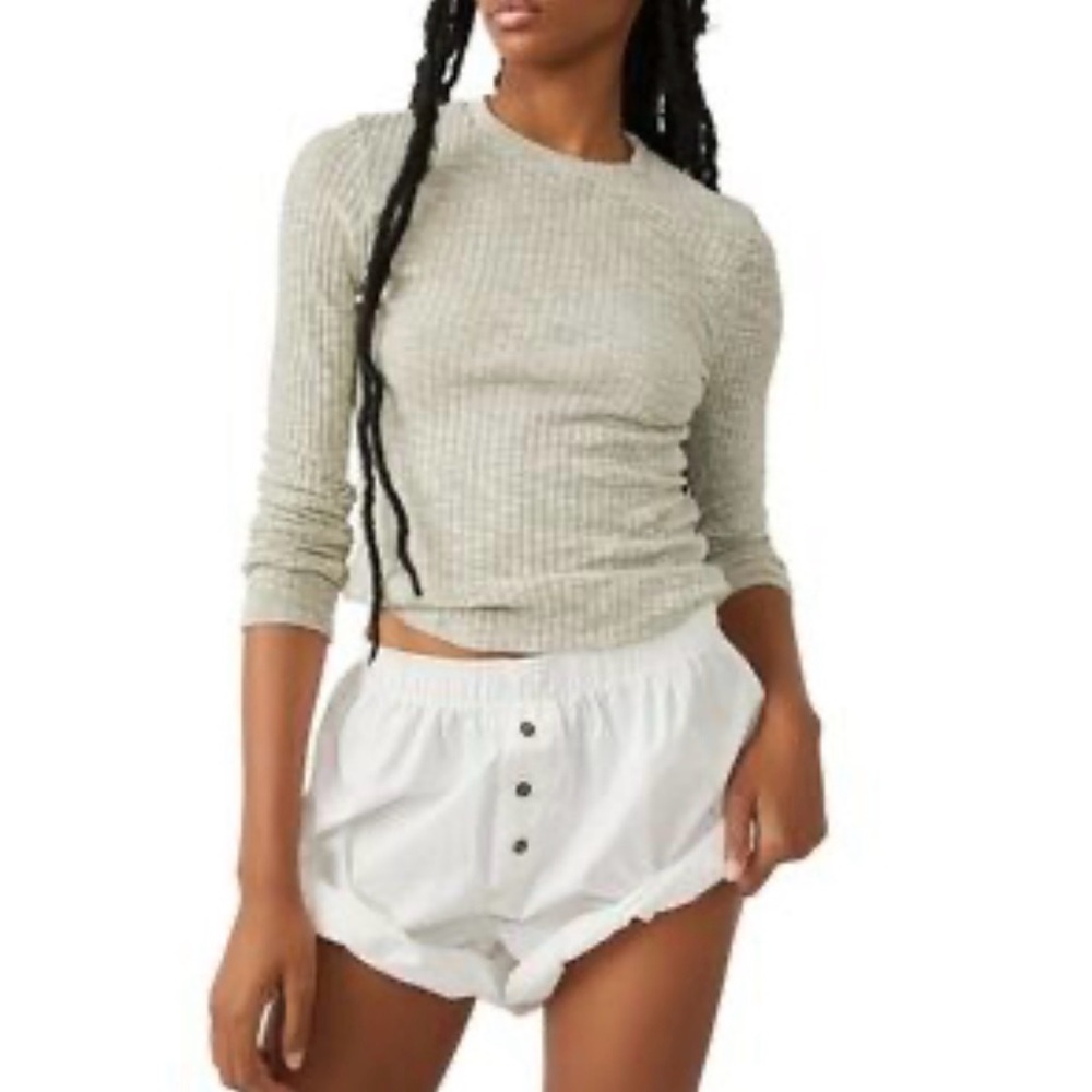 Free people Aura layering top in Sea Mist